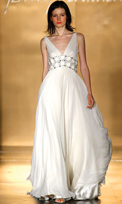 jenny packham v-neck dress