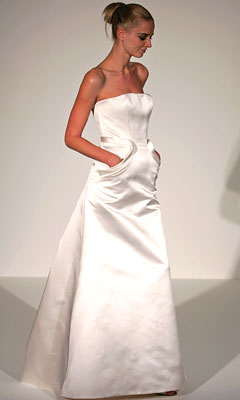angel sanchez strapless gown