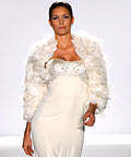 Platinum for Priscilla of Boston strapless gown