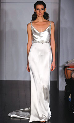 Cowl-neck gown by Kenneth Pool