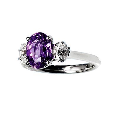 pink sapphire engagement ring
