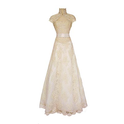 strapless satin organza