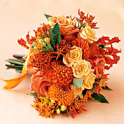 orange flowers