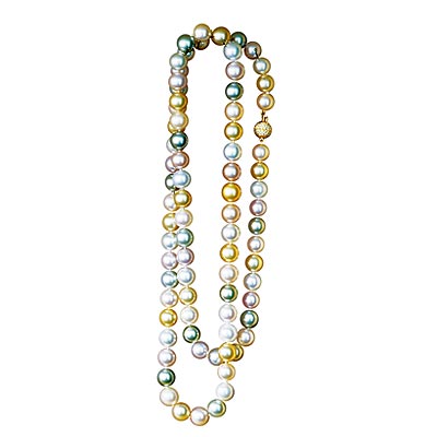 multicolored pearls