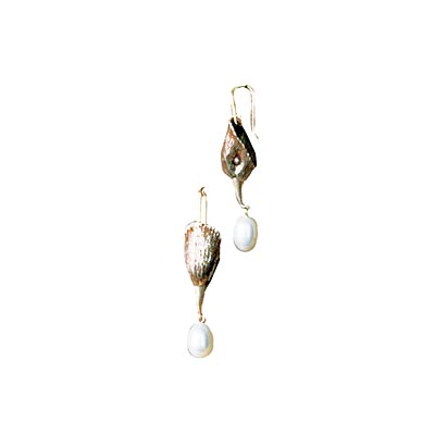 bird-head earrings