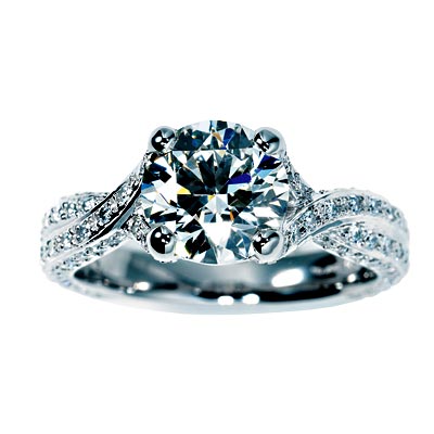 round-cut diamond ring