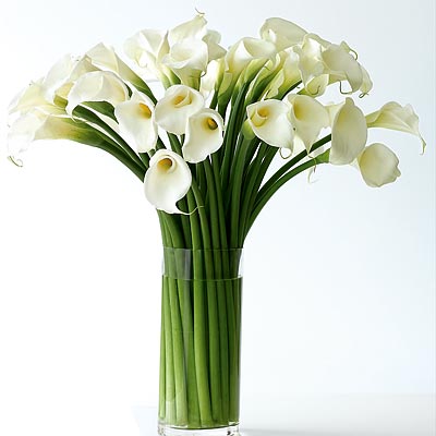 minimalist altar flowers