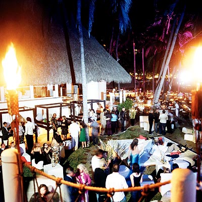 Partygoers at Nikki Beach