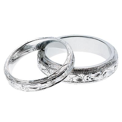 weddings rings made of recycled metals
