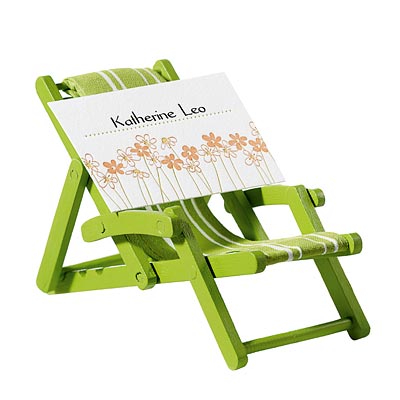 beach chair place card holder