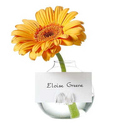 bud vase place card holder