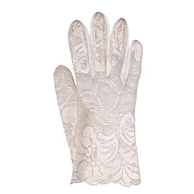 stretch-lace gloves