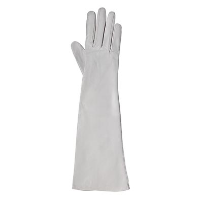 kid-leather elbow-length gloves
