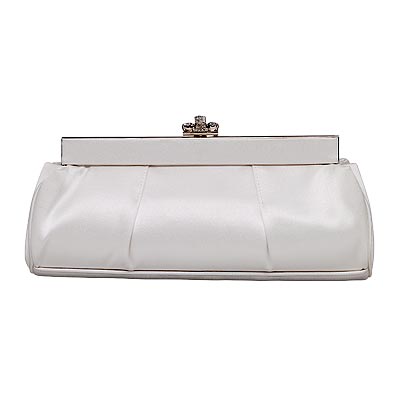 Silk satin clutch