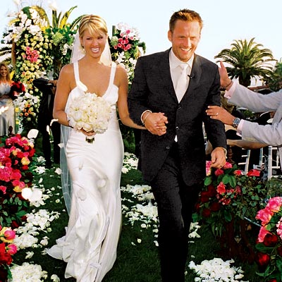 Celebrity Couples on The Love Story   Celebrity Wedding  Nancy O Dell   Keith Zubchevich