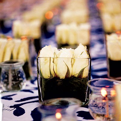white roses