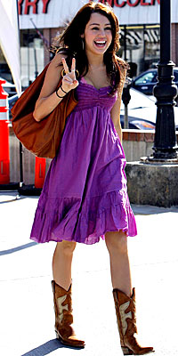 Miley Cyrus, sundress, star style