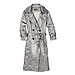 Fall Trends, Metallic, Jenni Kayne Laminated cotton nylon coat