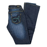 "Stitch Razor" jeans in Dark Indigo, Akademiks.