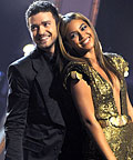 Justin Timberlake and Beyonce