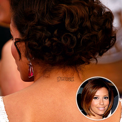 Eva Longoria Parker, Celebrity Tattoos. Dan MacMedan/WireImage; Duffy-Marie