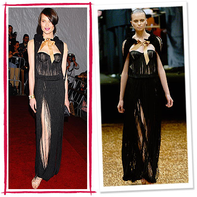 Shalom Harlow, Viktor & Rolf, Star Fashion, runway to red carpet