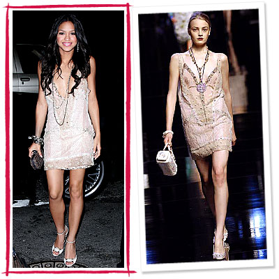 Cassie, Blumarine, Runway to Red Carpet, Stars Love Blumarine