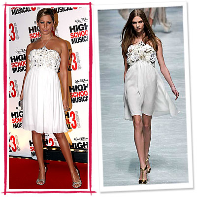 Ashley Tisdale, Blumarine, Runway to Red Carpet, Stars Love Blumarine