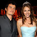 Orlando Bloom, Elizabeth Hurley, in Chopard jewels, Elton John's White Tie and Tiara ball, England