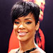 Rihanna wearing copper eye shadow.