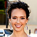 Jessica Alba weaing fresh-faced makeup look.