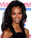 Zoe Saldana, hair