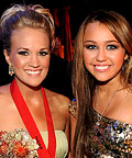 Carrie Underwood, Miley Cyrus, teeth