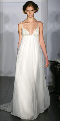FashionDesigners - Bridal Gown Collections - Spring 2009 Bridal Photos at InStyle.com :  chic silver designers gold