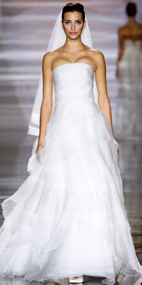 FashionDesigners - Bridal Gown Collections - Spring 2009 Bridal Photos at InStyle.com :  chic color silver designers