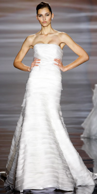 FashionDesigners - Bridal Gown Collections - Spring 2009 Bridal Photos at InStyle.com :  chic color silver designers
