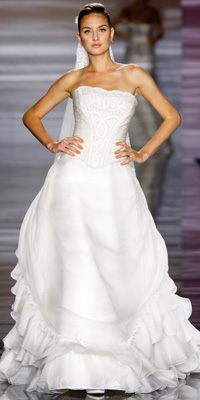 FashionDesigners - Bridal Gown Collections - Spring 2009 Bridal Photos at InStyle.com :  chic color silver designers