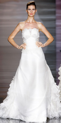 FashionDesigners - Bridal Gown Collections - Spring 2009 Bridal Photos at InStyle.com :  chic color silver designers