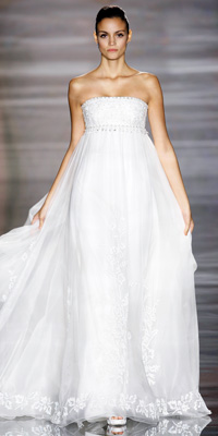 FashionDesigners - Bridal Gown Collections - Spring 2009 Bridal Photos at InStyle.com :  chic color silver designers