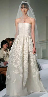 FashionDesigners - Bridal Gown Collections - Spring 2009 Bridal Photos at InStyle.com :  chic color silver designers
