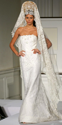 FashionDesigners - Bridal Gown Collections - Spring 2009 Bridal Photos at InStyle.com :  chic color silver designers
