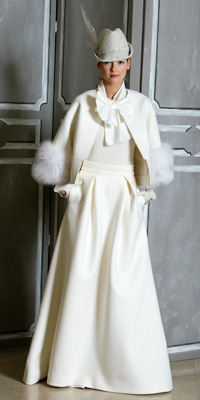 FashionDesigners - Bridal Gown Collections - Spring 2009 Bridal Photos at InStyle.com :  chic color designers gold