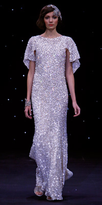 FashionDesigners - Bridal Gown Collections - Spring 2009 Bridal Photos at InStyle.com :  chic jenny packham color silver