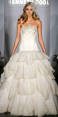 FashionDesigners - Bridal Gown Collections - Spring 2009 Bridal Photos at InStyle.com :  chic silver designers gold
