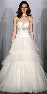 FashionDesigners - Bridal Gown Collections - Spring 2009 Bridal Photos at InStyle.com :  chic silver designers gold