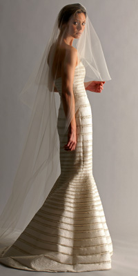 FashionDesigners - Bridal Gown Collections - Spring 2009 Bridal Photos at InStyle.com :  chic silver designers gold