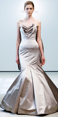FashionDesigners - Bridal Gown Collections - Spring 2009 Bridal Photos at InStyle.com :  chic color silver designers