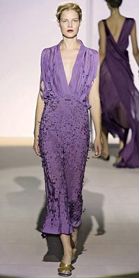 Alberta Ferretti - Runway Photos - Spring 2009 Runway at InStyle.com :  necklace style instyle color