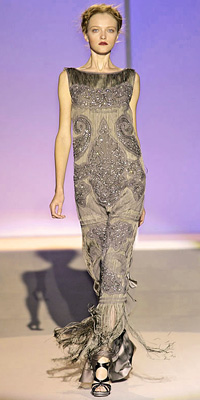 Alberta Ferretti - Runway Photos - Spring 2009 Runway at InStyle.com :  necklace style instyle color