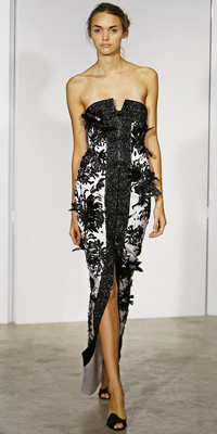 Marchesa - Runway Photos - Spring 2009 Runway at InStyle.com :  chic instyle color silver